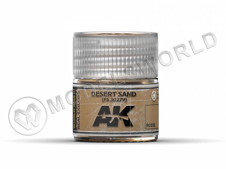 Акриловая лаковая краска AK Interactive Real Colors. Desert Sand FS 30279. 10 мл - фото 1