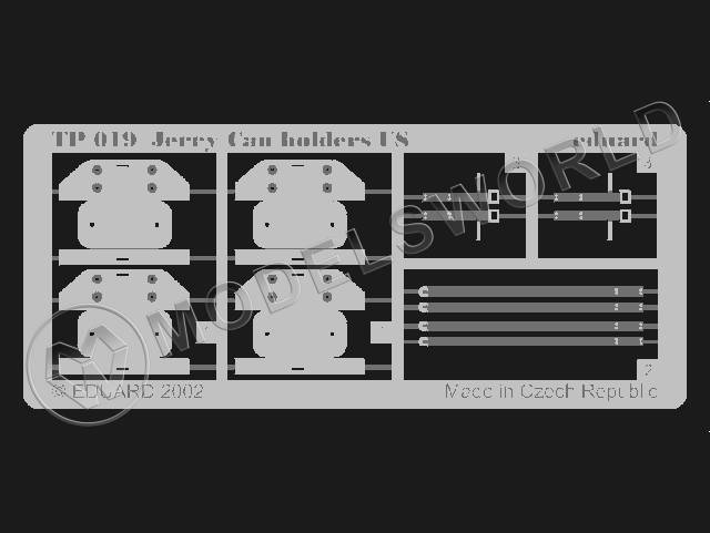 Фототравление для модели Jerry Can Holders US, Tamiya. Масштаб 1:35 - фото 1