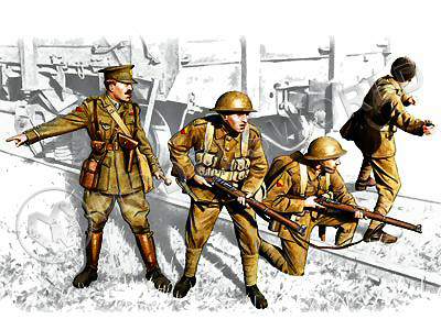 Фигуры Британская пехота (1917-1918). Масштаб 1:35 - фото 1
