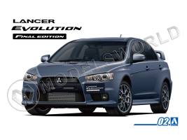 Склеиваемая пластиковая модель  Mitsubishi Lancer Evolution X Final Edition '15 CZ4A. Масштаб 1:24