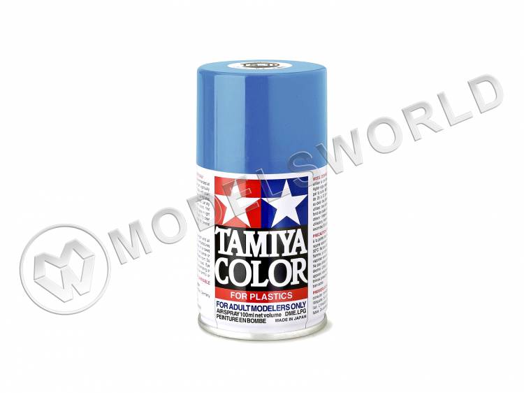 Краска-спрей Tamiya серия TS в баллоне 100 мл. TS-10 French Blue (Французская синяя) - фото 1
