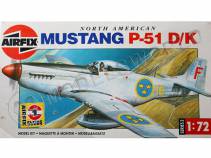 Склеиваемая пластиковая модель истребителя Mustang P-51D/K. Масштаб 1:72