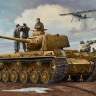 Склеиваемая пластиковая модель Советский тяжелый танк КВ-1 мод. 1942 (с облегченной башней). Масштаб 1:35