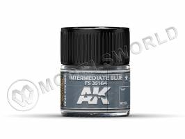 Акриловая лаковая краска AK Interactive Real Colors. Intermediate Blue FS 35164. 10 мл