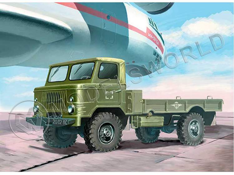 Склеиваемая пластиковая модель Советский грузовик - Десантная версия. Масштаб 1:35 - фото 1