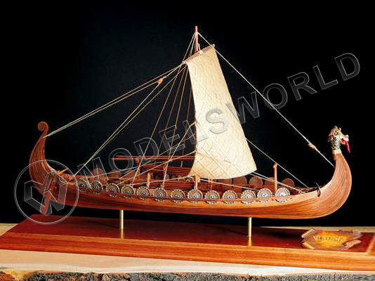Набор для постройки модели корабля  VIKING SHIP. Корабль викингов IX век. Масштаб 1:50 - фото 1