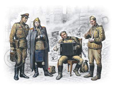 Фигуры советских солдат, май 1945 г. Масштаб 1:35 - фото 1