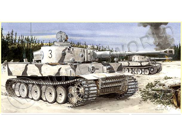 Склеиваемая пластиковая модель Танк Tiger I Initial Production (Ленинград 1942-43 гг). Масштаб 1:35 - фото 1