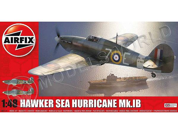 Склеиваемая пластиковая модель истребитель Hawker Sea Hurricane Mk.IB. Масшта 1:48 - фото 1
