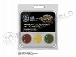Набор спиртовых красок Jim Scale "Немецкие стандартные цвета 1944-1945"