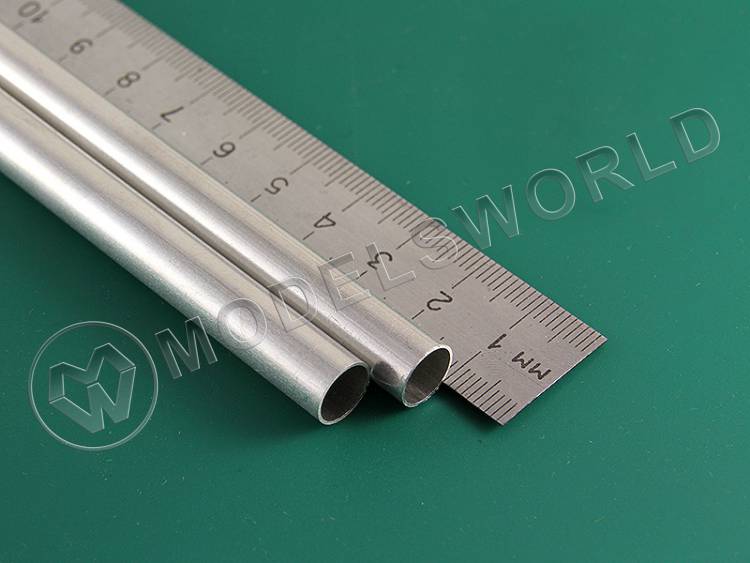 Тонкостенная алюминиевая трубка 9x0.45 мм, 1 шт