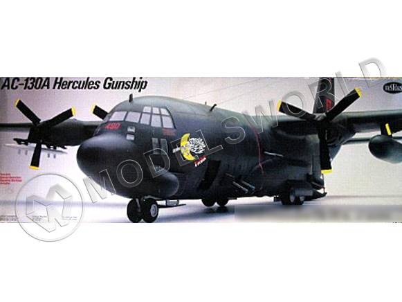 Склеиваемая пластиковая модель Самолет Lockheed AC-130A Hercules Gunship + ФОТОТРАВЛЕНИЕ. Масштаб 1:48 - фото 1
