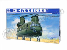 Склеиваемая пластиковая модель американский вертолет СН-47D Chinook + КОМПЛЕКТ ДОПОЛНЕНИЙ. Модель начали собирать. Масштаб 1:35