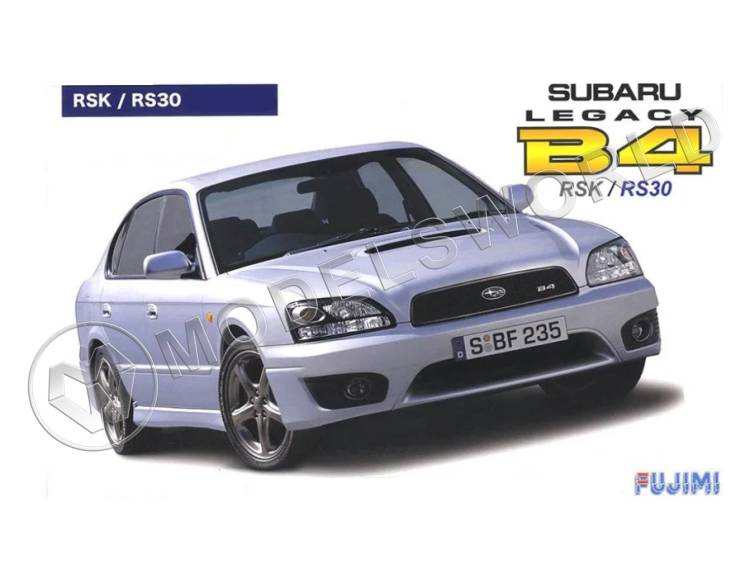 Склеиваемая пластиковая модель автомобиль Subaru Legacy B4 RSK. Масштаб 1:24 - фото 1