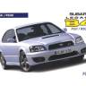 Склеиваемая пластиковая модель автомобиль Subaru Legacy B4 RSK. Масштаб 1:24