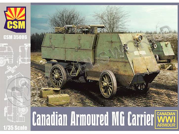 Склеиваемая пластиковая модель Canadian Armored MG Carrier. Масштаб 1:35 - фото 1