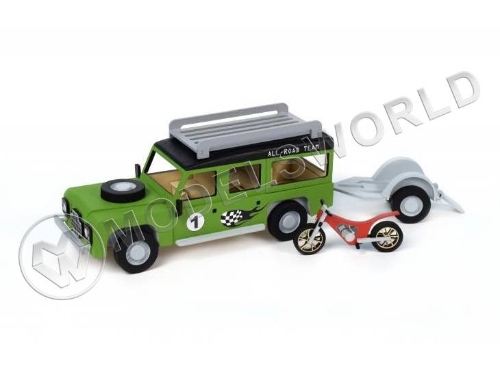 Сборная деревянная модель автомобил Land Rover МОТОГОНЩИК, Artesania Latina  - фото 1