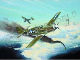 Склеиваемая пластиковая модель Американский истребитель P-51B Mustang II + КОМПЛЕКТ ДОПОЛНЕНИЙ. Масштаб 1:32