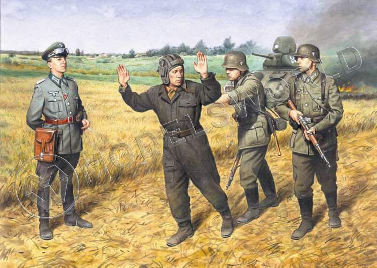 Фигуры солдат Операция "Барбаросса" 1941г. Масштаб 1:35 - фото 1