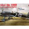 Склеиваемая пластиковая модель Heinkel He 100D. Масштаб 1:48