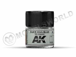 Акриловая лаковая краска AK Interactive Real Colors. Duck Egg Blue FS 35622. 10 мл