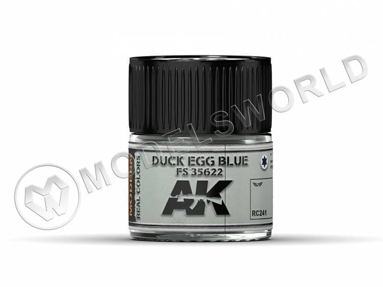 Акриловая лаковая краска AK Interactive Real Colors. Duck Egg Blue FS 35622. 10 мл - фото 1