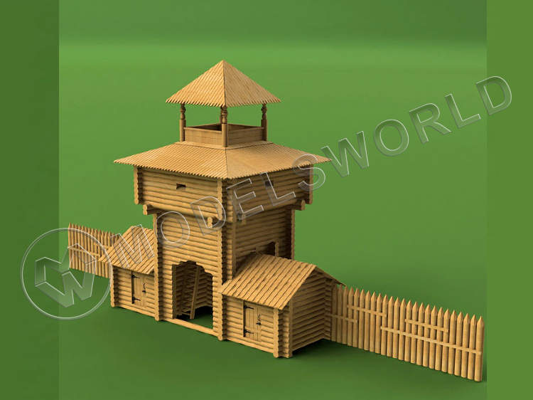 Набор для постройки модели Надвратная башня. Масштаб 1:60 - фото 1