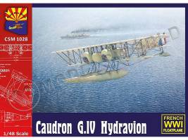 Склеиваемая пластиковая модель самолета Caudron G. IV Hydravion. Масштаб 1:48