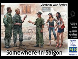 Фигуры из серии войны во Вьетнаме "Где-то в Сайгоне". Масштаб 1:35