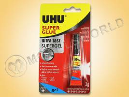 Клей секундный универсальный UHU Super Glue, 3 мл