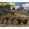 Склеиваемая пластиковая модель Бронеавтомобиль Sd.kfz 234/2 Puma с деталями двигателя. Масштаб 1:35