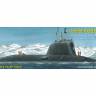 Склеиваемая пластиковая модель атомная подводная лодка крылатых ракет "Северодвинск". Масштаб 1:350