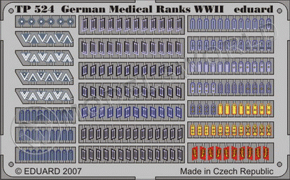 Фототравление Знаки отличия Германия медслужба, Вторая Мировая Война. Масштаб 1:35 - фото 1
