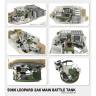 Склеиваемая пластиковая модель Немецкий танк Leopard 2 A6 с полным интерьером. Масштаб 1:35