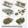 Склеиваемая пластиковая модель Немецкий танк Leopard 2 A6 с полным интерьером. Масштаб 1:35