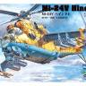 Склеиваемая пластиковая модель Ударный вертолет Ми-24В Hind-E. Масштаб 1:72
