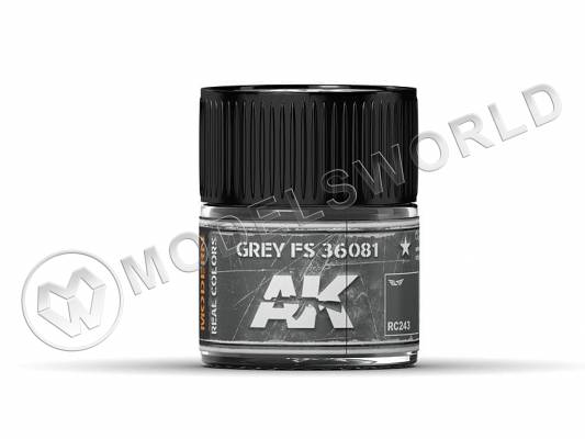 Акриловая лаковая краска AK Interactive Real Colors. Grey FS 36081. 10 мл