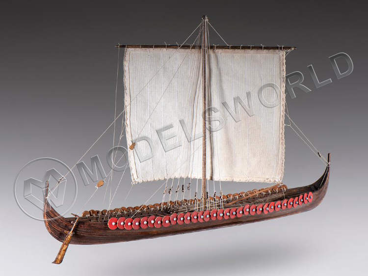 Набор для постройки модели корабля VIKING LONGSHIP (мелкий), XI век. Масштаб 1:72 - фото 1