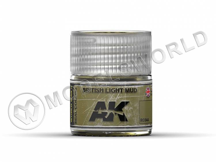 Акриловая лаковая краска AK Interactive Real Colors. British Light Mud. 10 мл