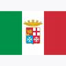 Военно-морской флаг Италии. Размер 73х45 мм