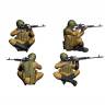 Фигуры солдат Советские десантники. Афганистан. Масштаб 1:35