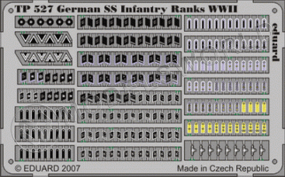 Фототравление Знаки отличия Германия пехота SS, II МВ. Масштаб 1:35