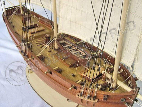 Набор для постройки модели корабля Le COUREUR 1776. Масштаб 1:48 - фото 1