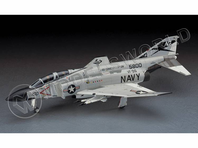 Склеиваемая пластиковая модель Истребитель F-4J Phantom II / One piece canopy included. Масштаб 1:48 - фото 1