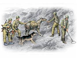 Фигуры Советские саперы, война в Афганистане 1979-1988. Масштаб 1:35
