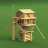 Набор для постройки модели Ветряная мельница А.П. Дурова. Масштаб 1:72