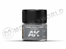 Акриловая лаковая краска AK Interactive Real Colors. Dark Gull Grey FS 36231. 10 мл
