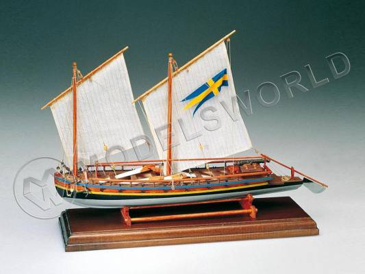 Набор для постройки модели канонерской лодки CANNINIERA SVEDESE. Масштаб 1:60
