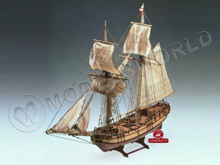 Набор для постройки модели корабля HALIFAX английская шхуна. Масштаб 1:35 - фото 1