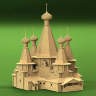 Набор для постройки модели Троицкая церковь, посад Нёнокса, XVIII век. Масштаб 1:72